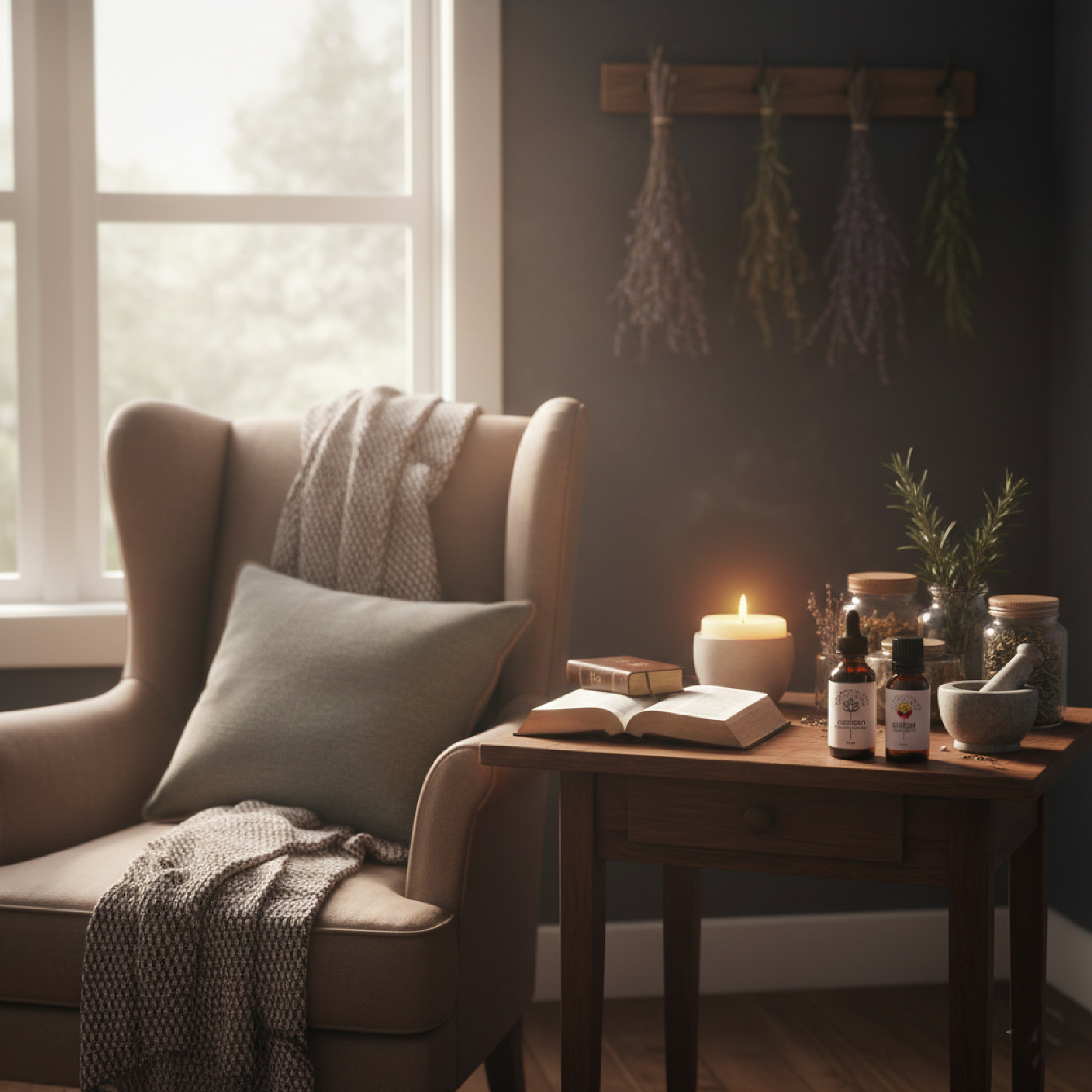 Herbs in my prayer corner